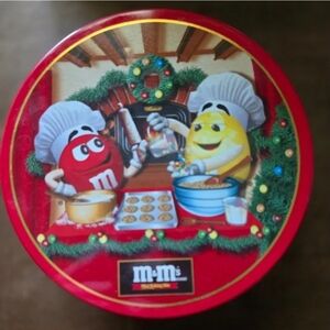 M&Ms Vintage Christmas Holiday Baking Collectible Tin